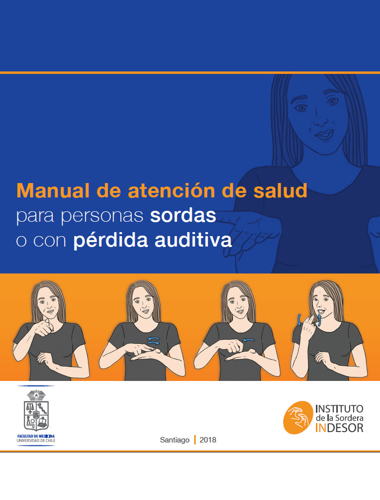 Portada Manual: Atención de salud personas sordas o con pérdida auditiva