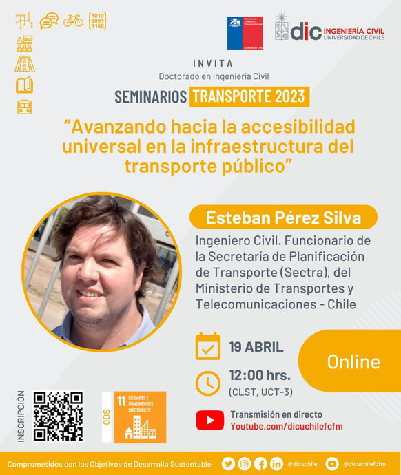 Seminario Transporte “Avanzando hacia la accesibilidad universal en la infraestructura del transporte público”