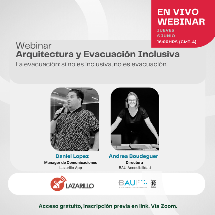 Ciclo de Webinars en Evacuación Accesible e Inclusiva.