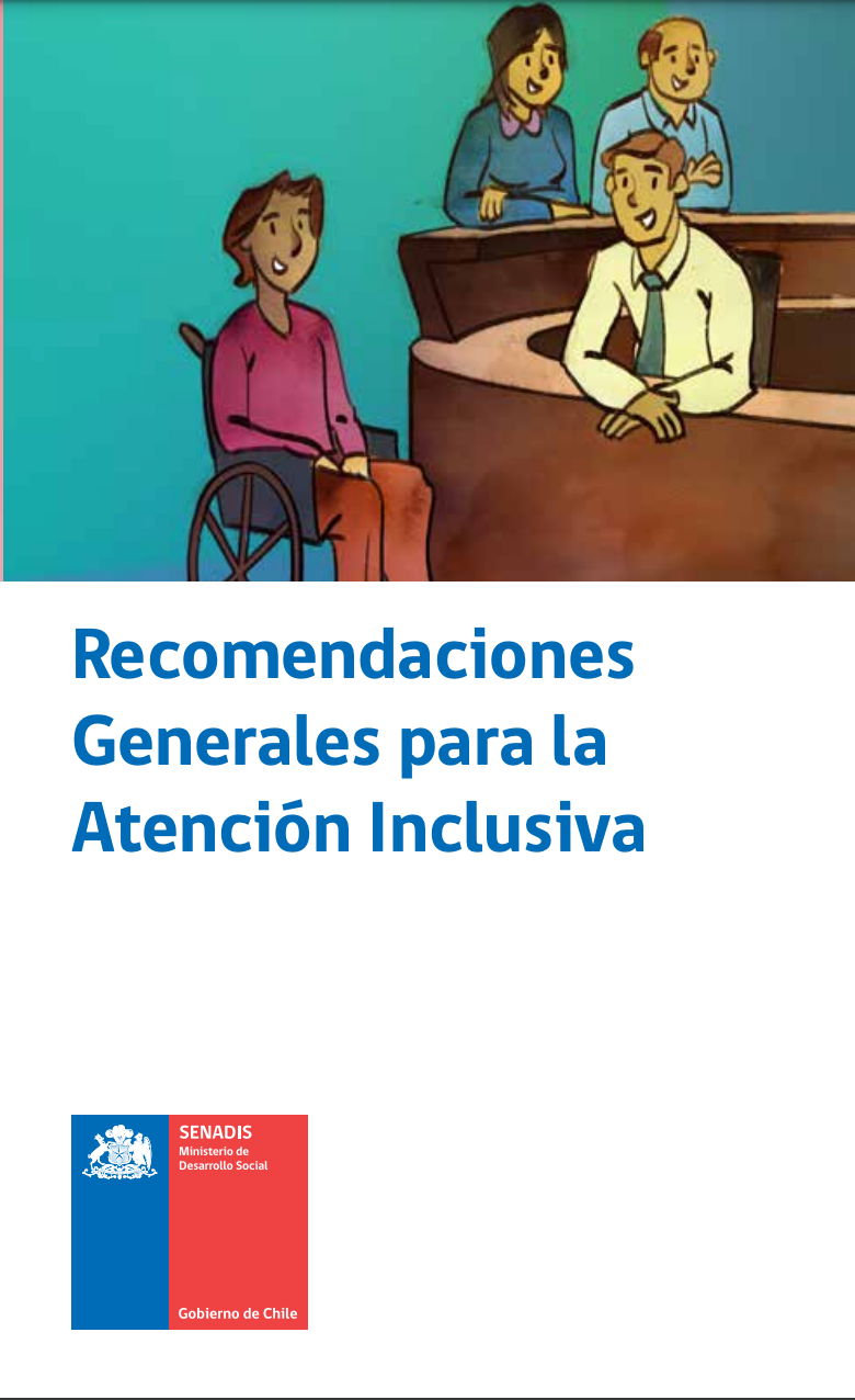 Portada Guía: Recomendaciones generales para la atención Inclusiva  SENADIS Chile