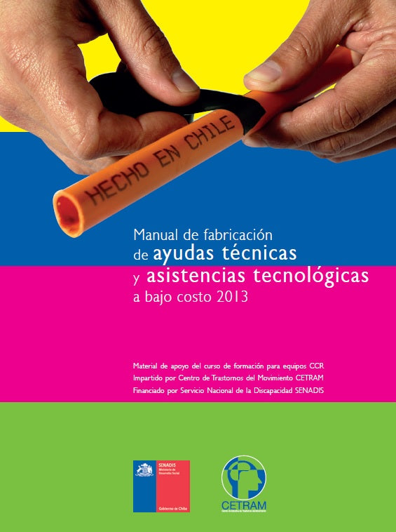 Portada Manual: Fabricación de ayudas técnicas bajo costo