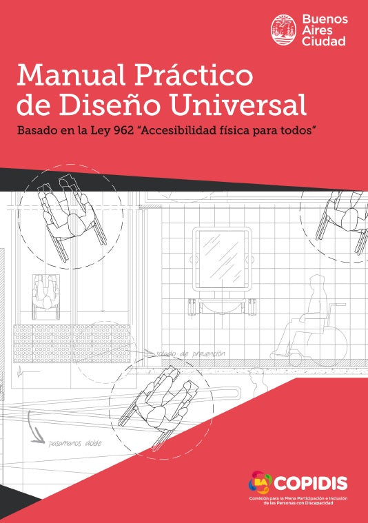 Portada Manual: Práctico de diseño universal, basada en la Ley 692
